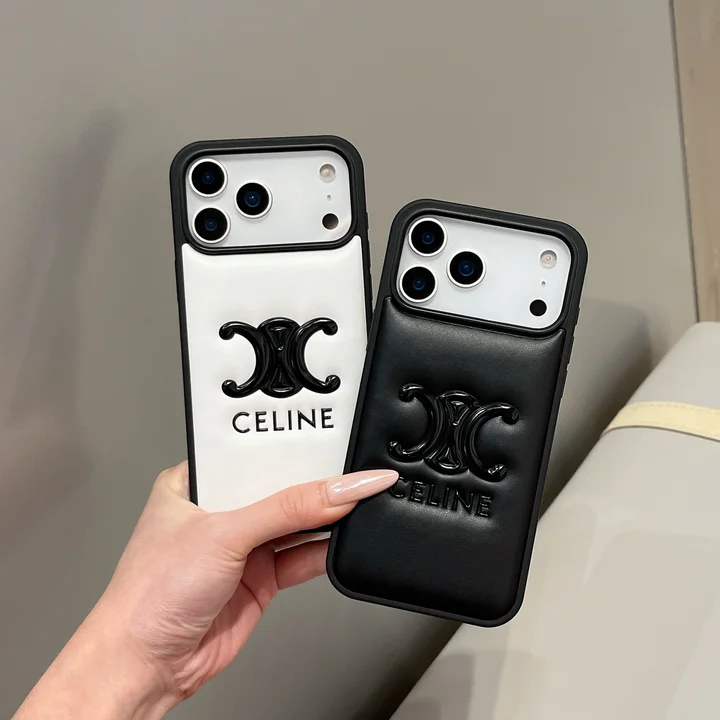 セリーヌ iphone18promaxケース ホットスタンプロゴ