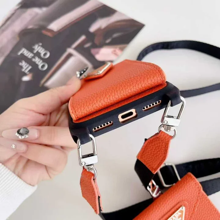 Prada iphone18proケース ショルダー ストラップ付き