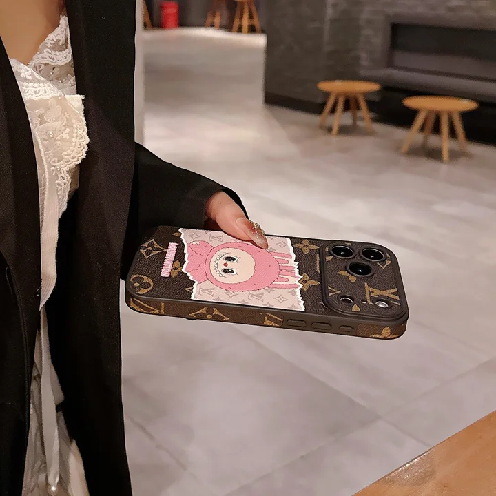 ルイヴィトン iphone18promaxケース PUレザー ブラウン