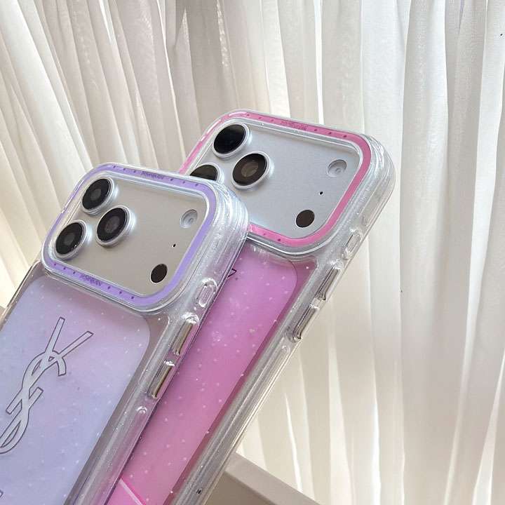 YSL iphone18pro 透明ケース