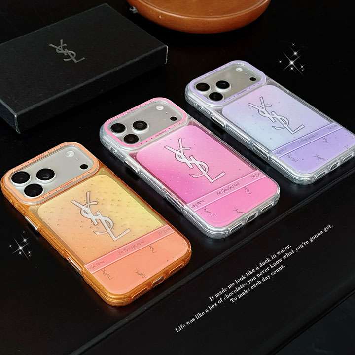 YSL iphone18pro 透明ケース