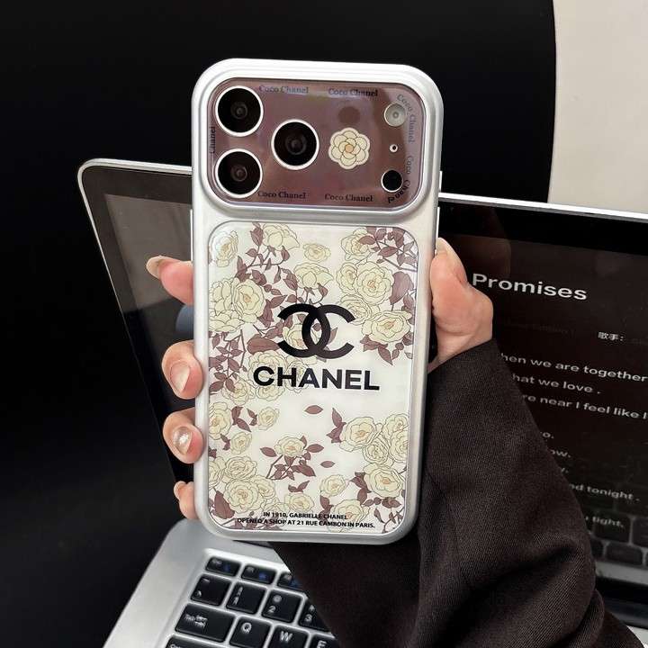 シャネルiphone18promaxケース 花柄