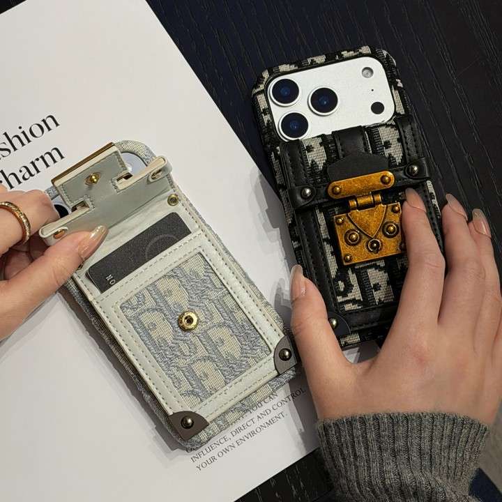 ディオール iphone18promax携帯ケース 背面 カード 入れ