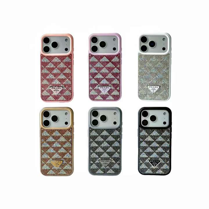 プラダ iphone18proケース キラキラ 可愛い