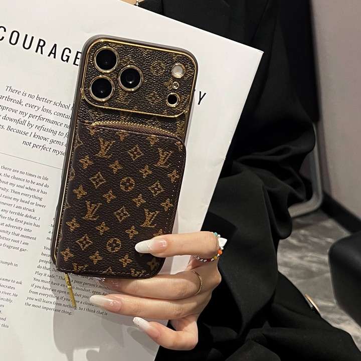 ルイヴィトン iphone18proケース カード収納 小物 入れ