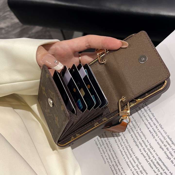 ルイヴィトン iphone18proケース 縦型 スマホショルダー