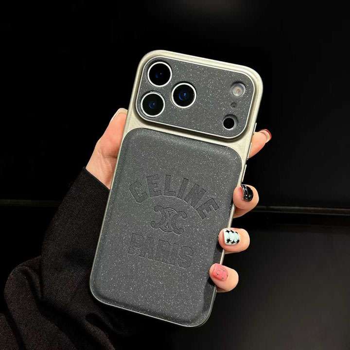celine iphone18proケース PUレザー