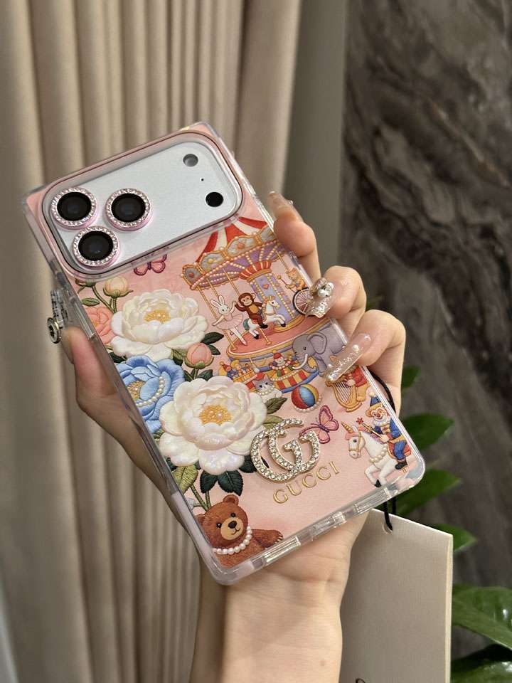 グッチ iphone18promaxケース イラスト アニメ風