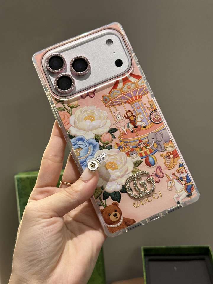 グッチ iphone18 アニメ風 スマホケース