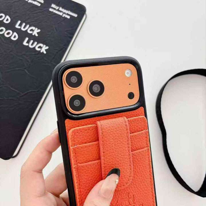 HERMES iphone18promaxケース ライチ柄 レザー