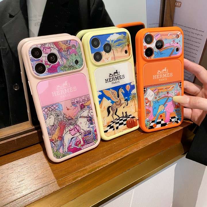 エルメス iphone18promax ケース 絵画 アート