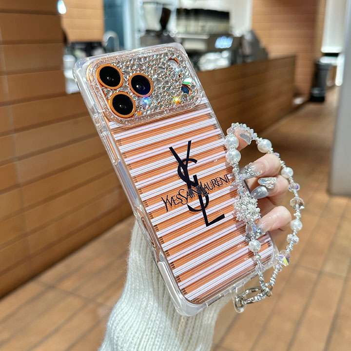 シャネル iphone18promaxケース ラインストーン付き
