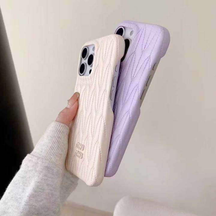 ミュウ ミュウ iphone18proケース 大人 かわいい