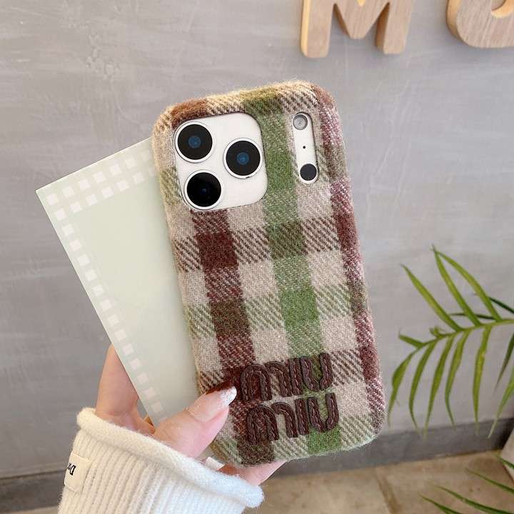 Miu Miu iphone18ケース チェック柄