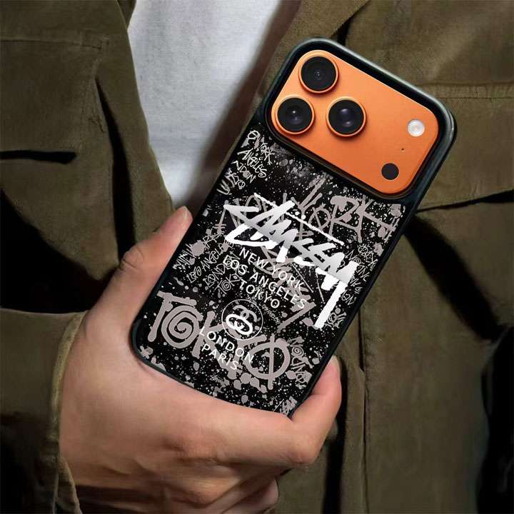 ステューシー iphone18proケース ダウンジャケット