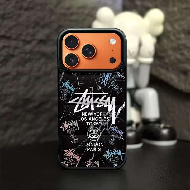 ステューシー ダウン iphone18ケース ふわふわ 可愛い