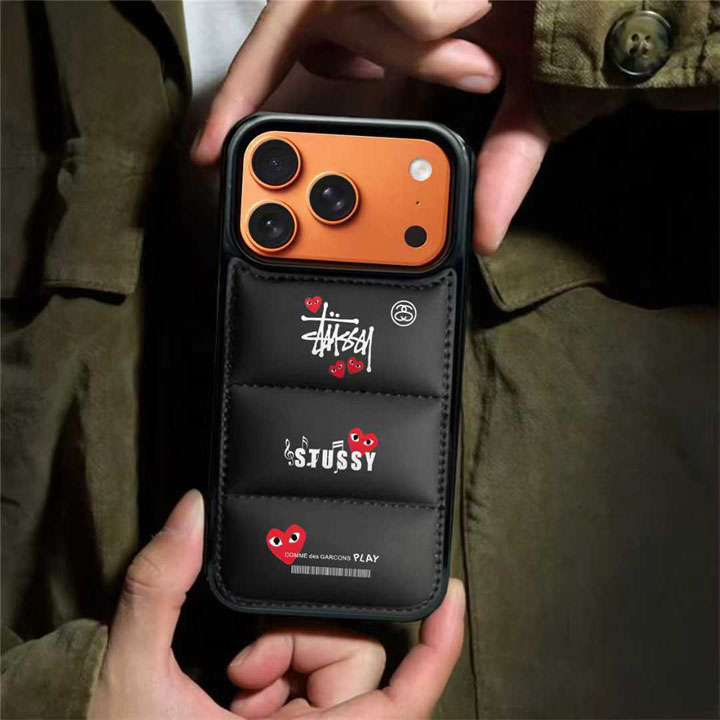 Stussy iphone18proケース ふわふわ