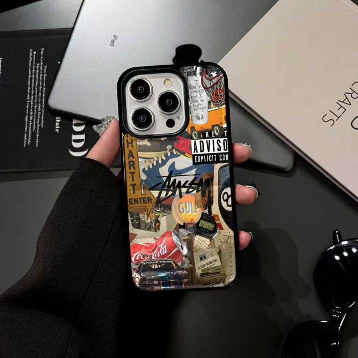 ステューシー iphone18proケース メンズ クール