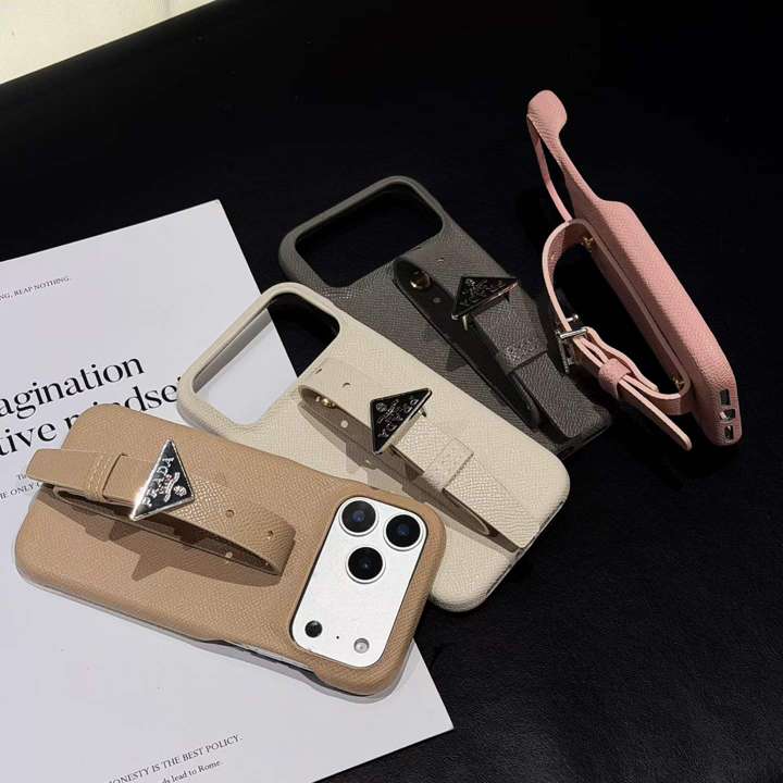 プラダ iphone18proケース 手首バンド付き
