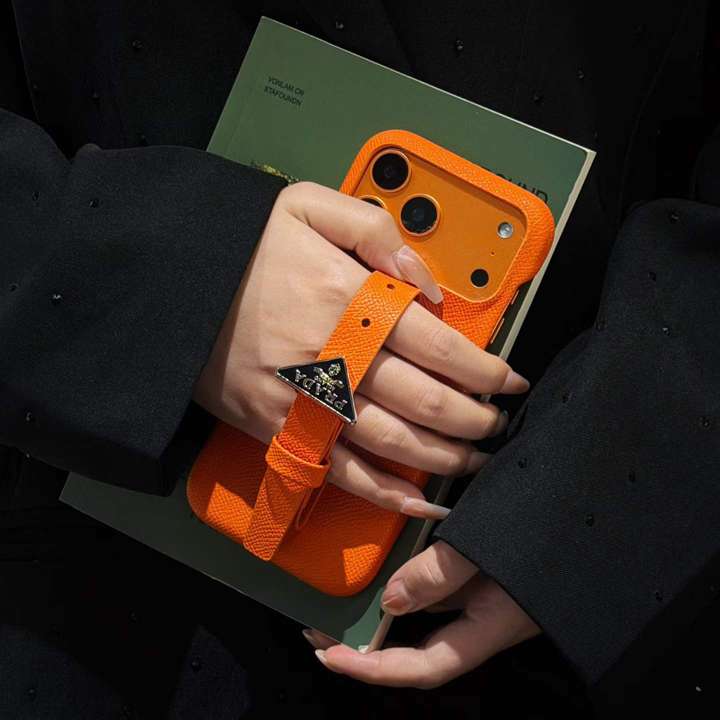 プラダ iphone18proケース 手首バンド付き