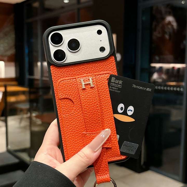 hermes iphone18 ケース リング ストラップホール付き