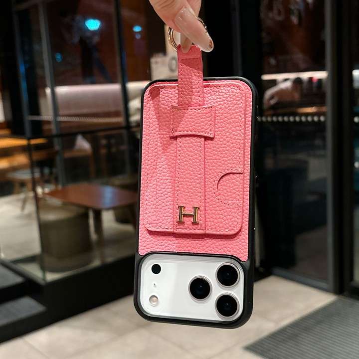hermes iphone18 ケース リング ストラップホール付き