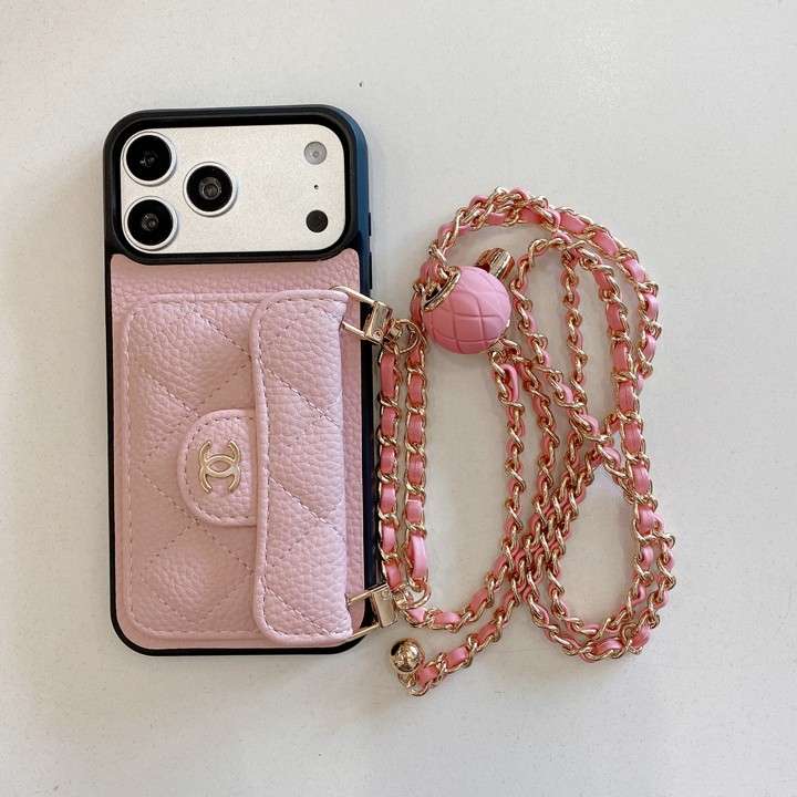 シャネル iphone18proケース マトラッセ レザー