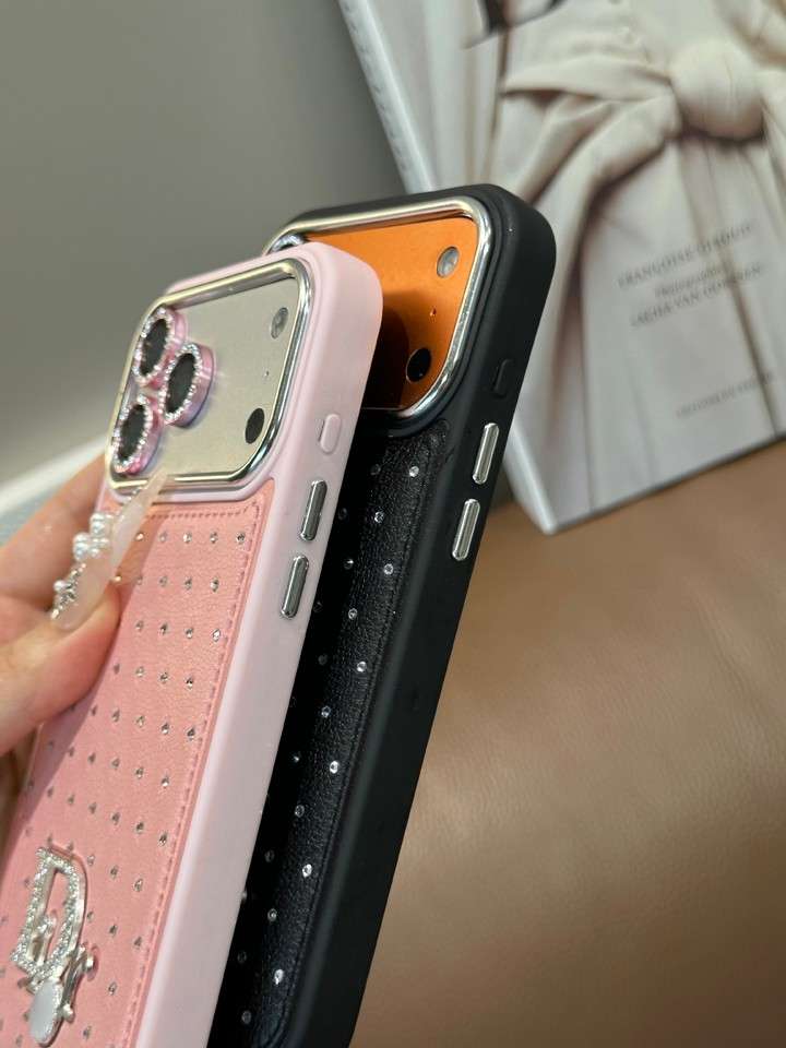 Dior iphone18proケース ダイヤ柄 フルカバー