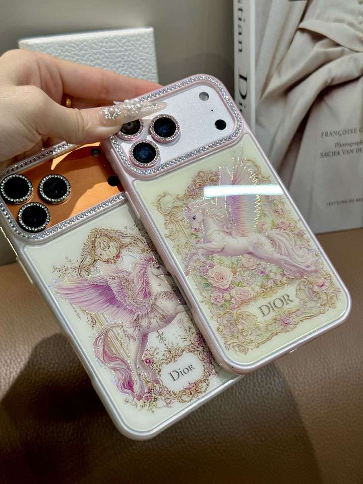 ディオール ラインストーン付き iphone18 ケース