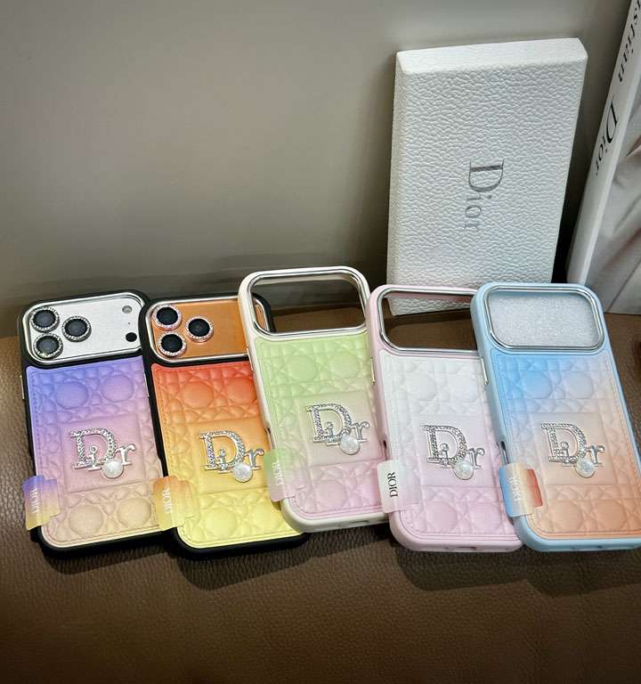 Lady Dior iphone18pro ケース グラデーションカラー