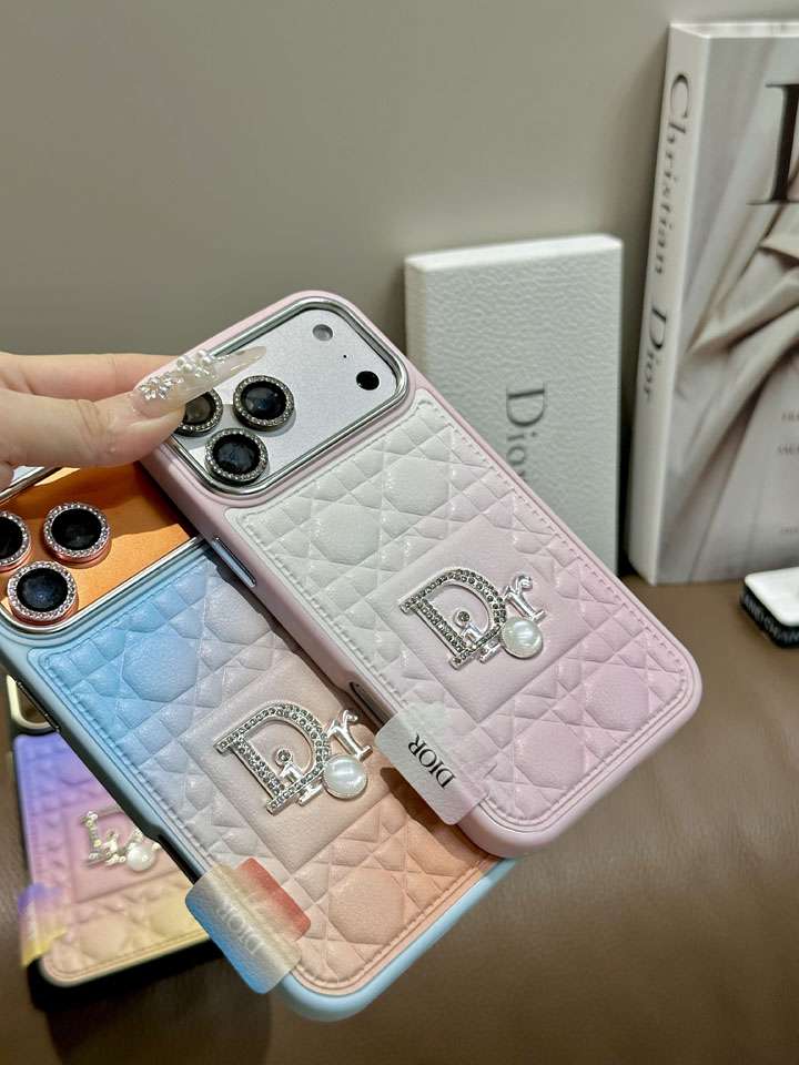Lady Dior iphone18pro ケース グラデーションカラー