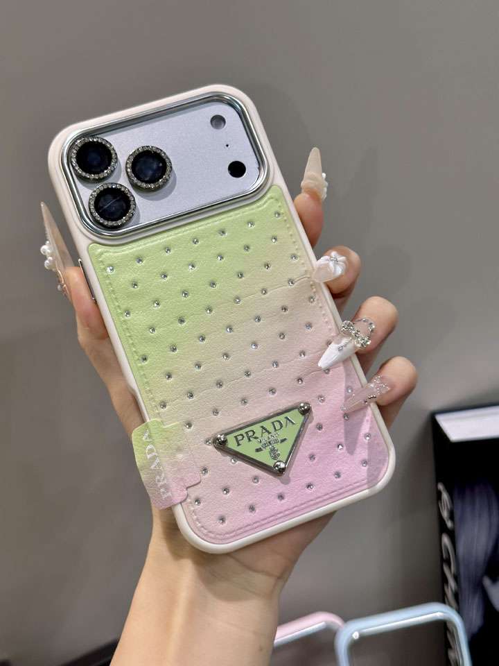 PRADA iphone18proケース 三角アイコン