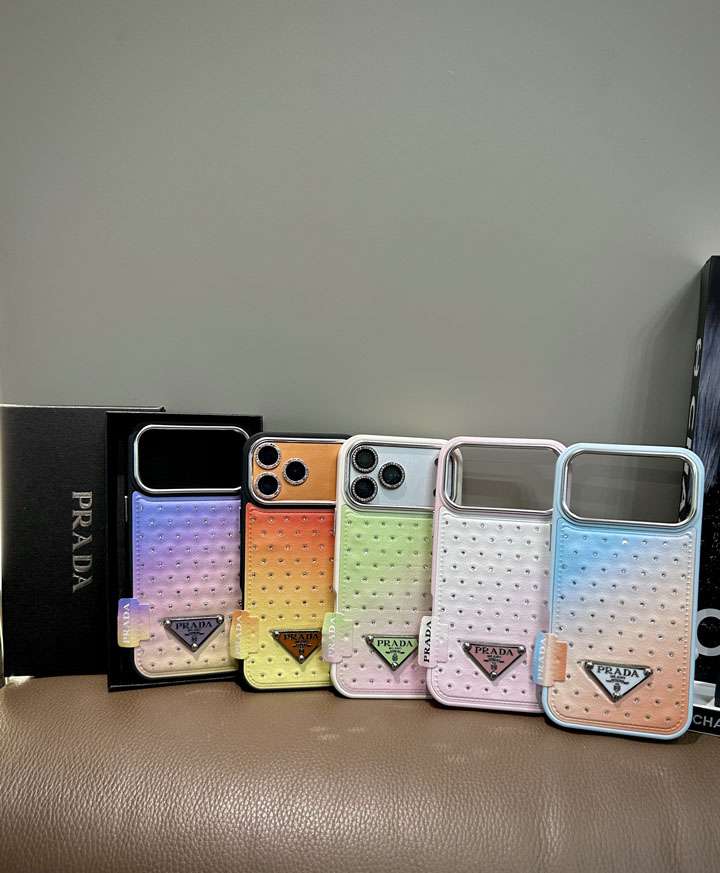PRADA iphone18promaxケース マカロンカラー