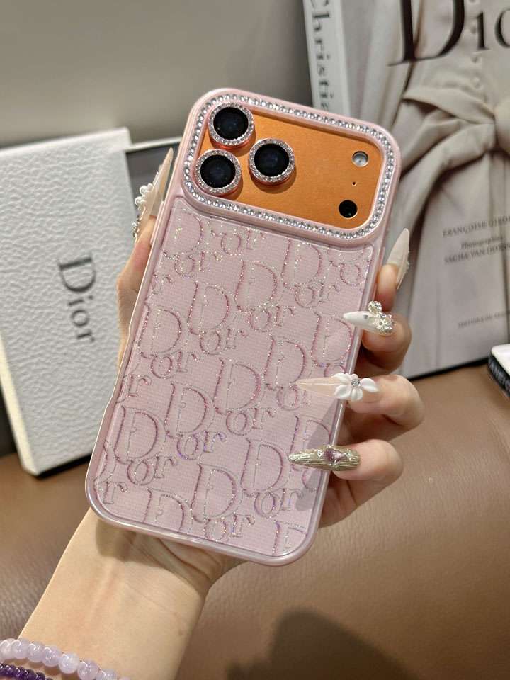 DIOR キラキラ レンズ保護 iphone18proケース