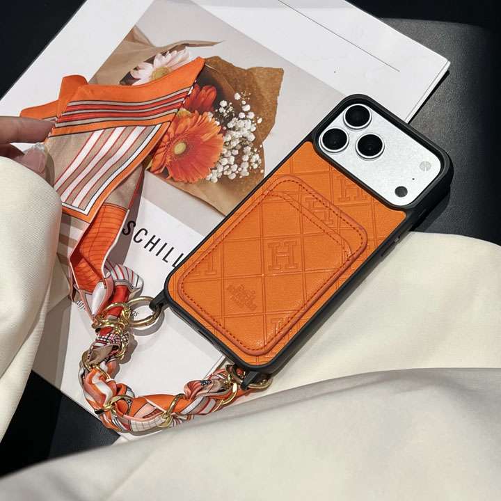 エルメス iphone18proケース 手首 スカーフチェーン