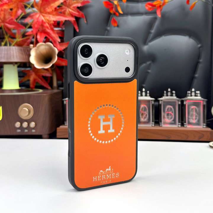 HERMES iphone18proケース オレンジ