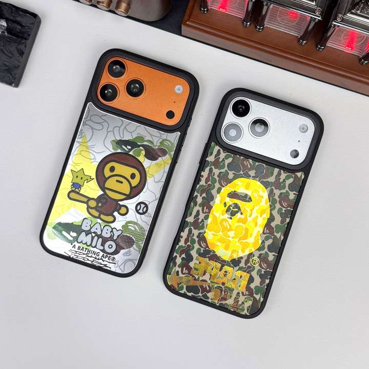エイプ iphone18proケース 迷彩柄