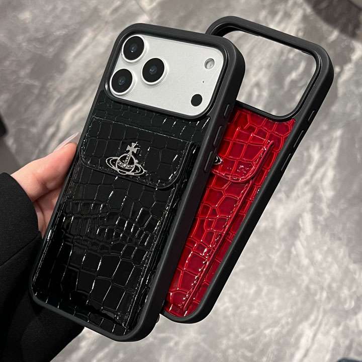 vivienne westwood iphone18ケース 背面 カード収納