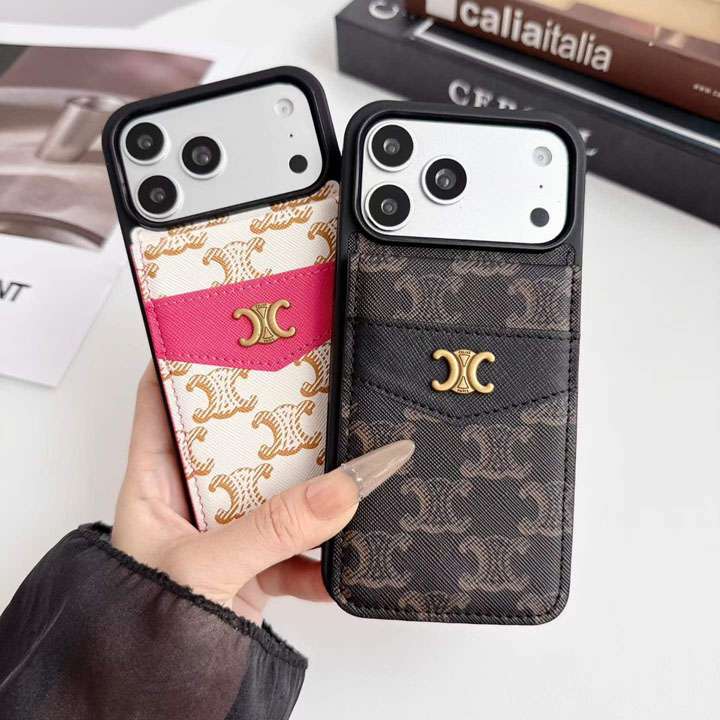 celine iphone18proケース 名刺 入れ
