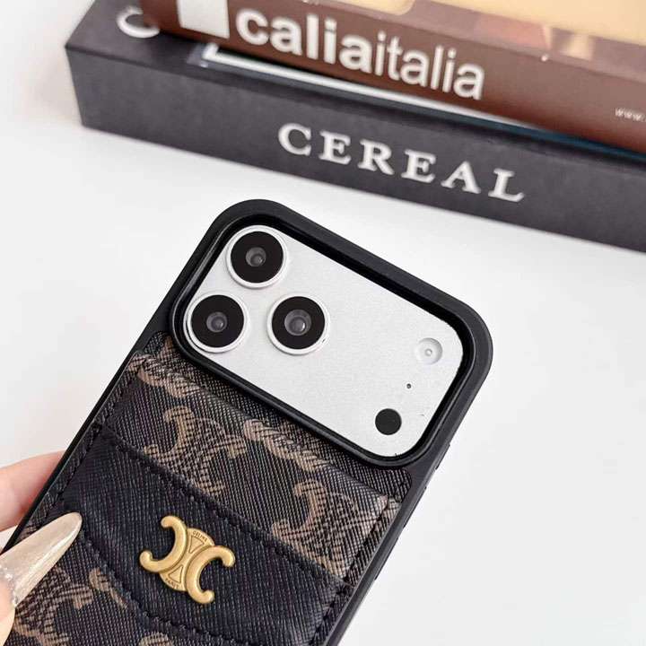セリーヌ iphone18promaxケース ポケット付き