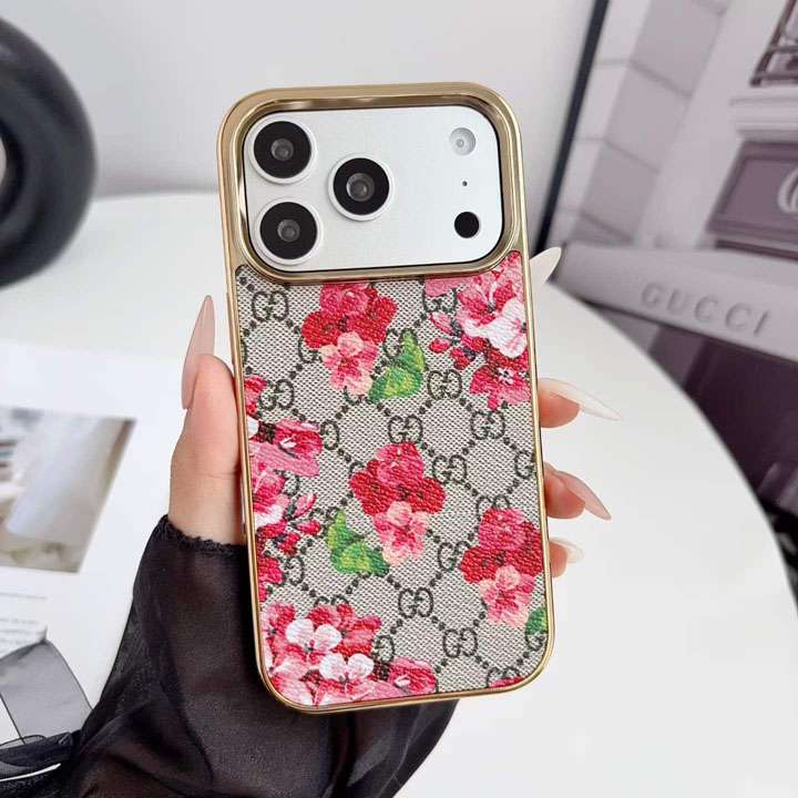 グッチ iphone18promaxケース 花柄