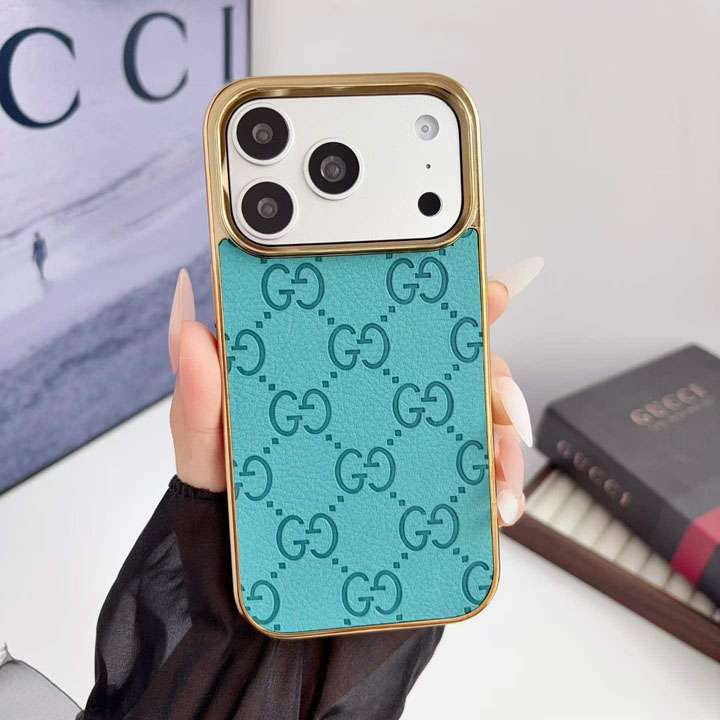 グッチ iphone18promax ケース メッキ加工