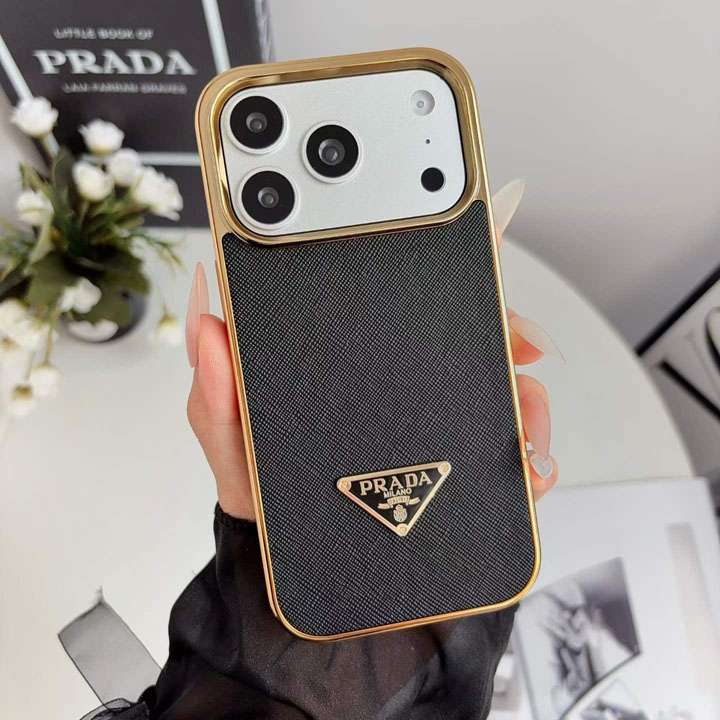 PRADA iphone18promaxケース メッキ加工