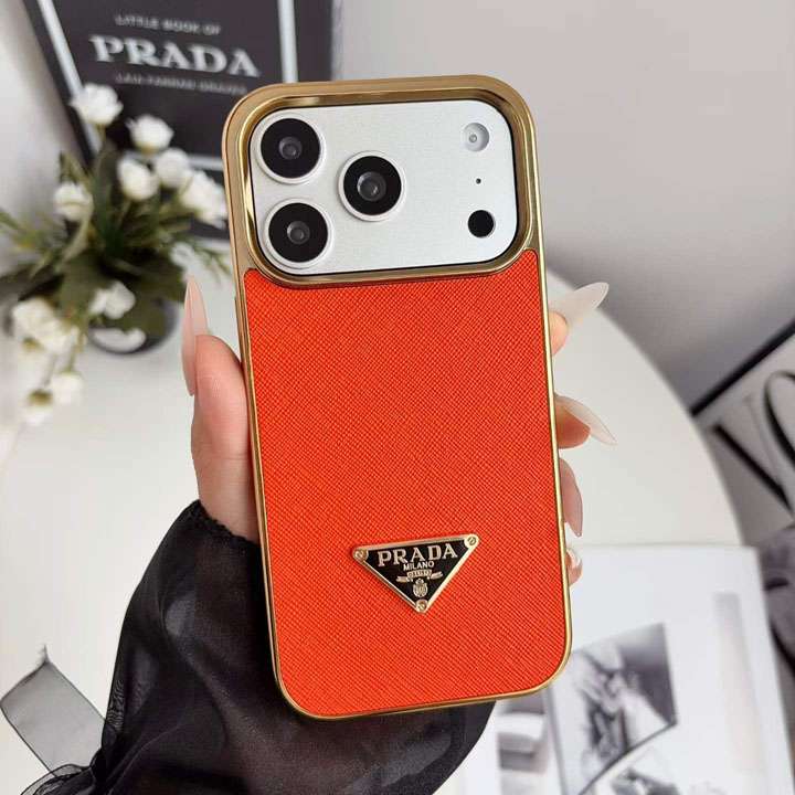 PRADA iphone18promaxケース メッキ加工