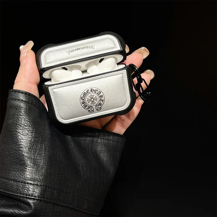 クロームハーツ airpods5ケース PUレザー 全面保護