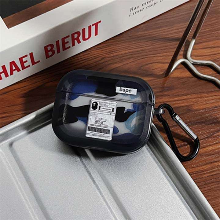 エイプ airpods 5 ケース 艶消しマット感