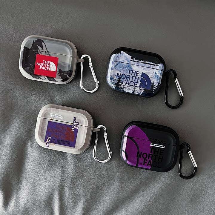 ノースフェイス airpods5ケース PUレザー