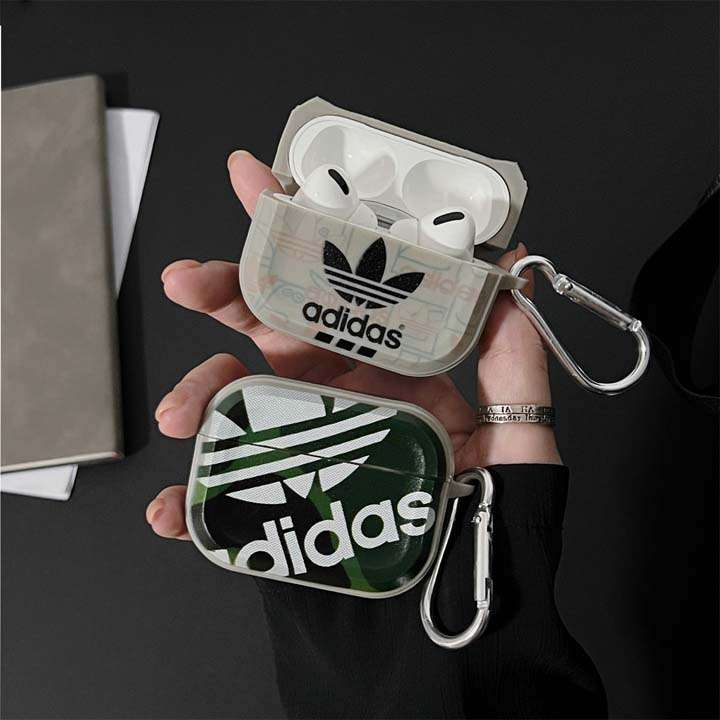 アディダス airpods5ケース つや消しマット感