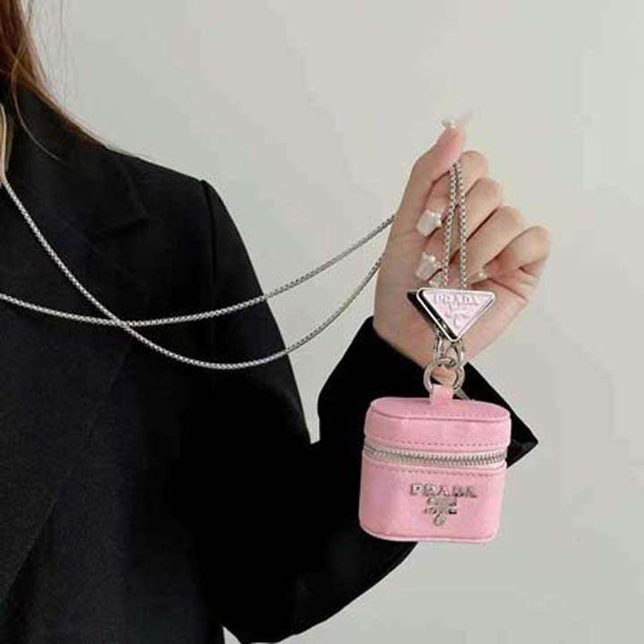 prada airpods5ケース チェーン 付き