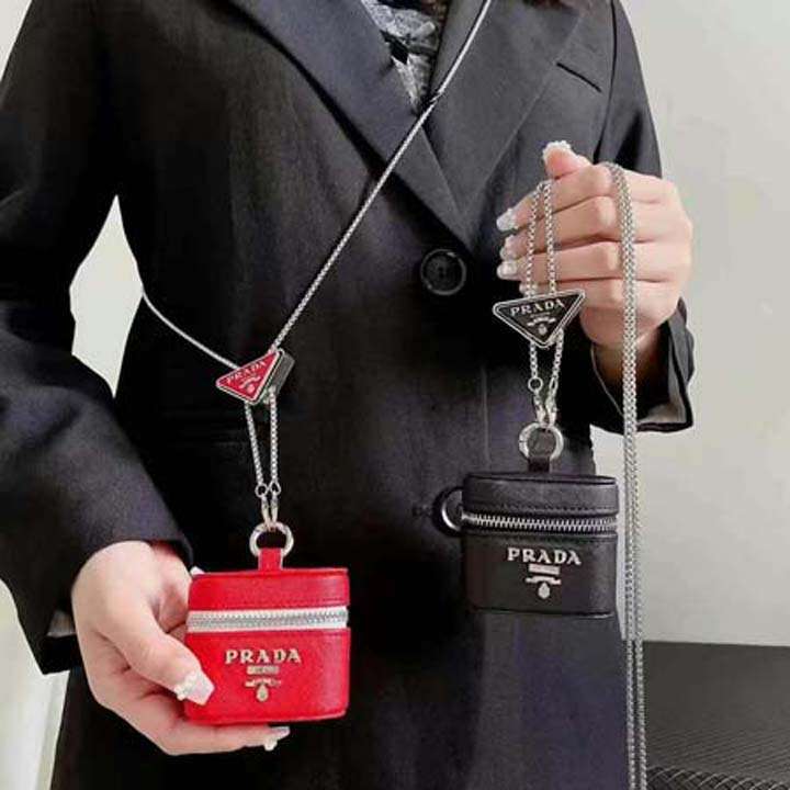 プラダ airpods5 ケース ショルダーチェーン
